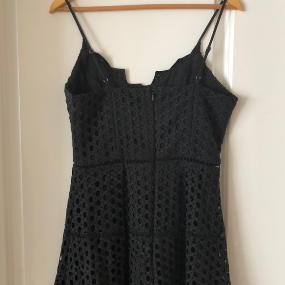 Eyelet Black Dress - Picture 4 of 5